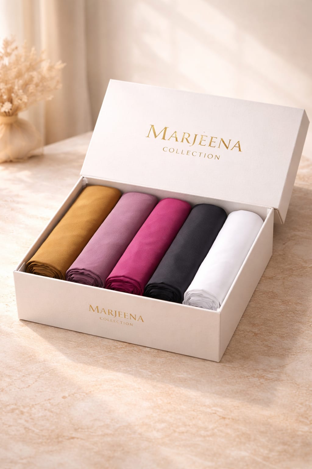 Marjeena Georgette Hijab Scarf – Premium Soft Fabric for Daily Wear - Marjeena collection