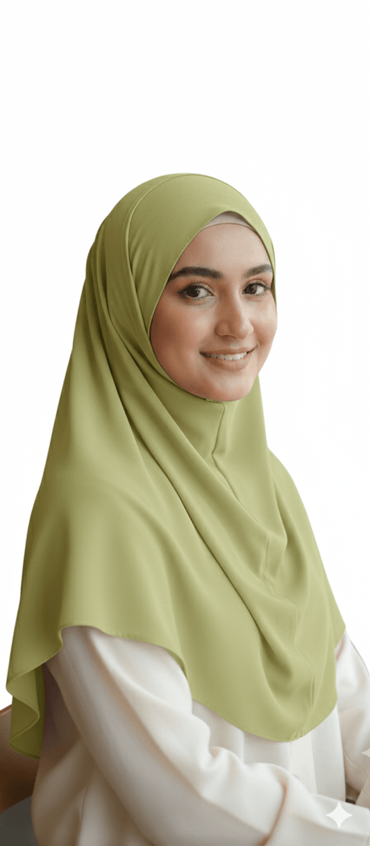 Marjeena Pistachio Premium Jersey Hijab - Marjeena collection