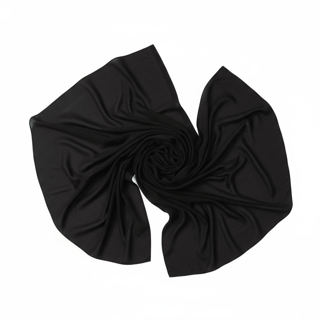 Marjeena Black Premium Jersey Hijab - Marjeena collection