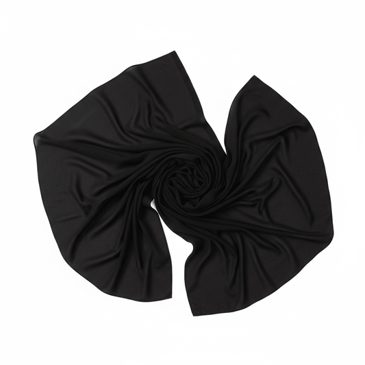Marjeena Black Premium Jersey Hijab - Marjeena collection