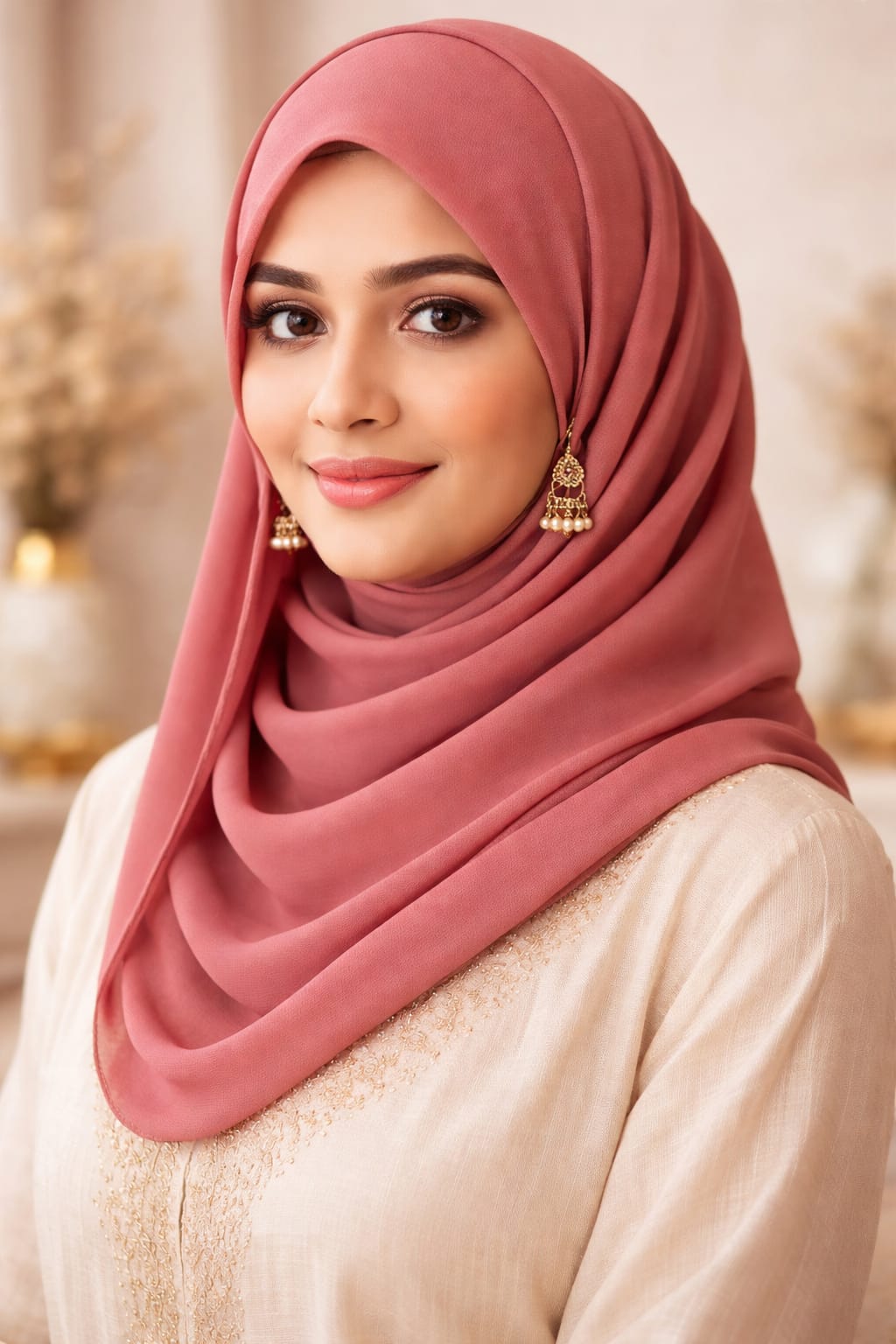 Marjeena Blush Pink Premium Jersey Hijab - Marjeena collection