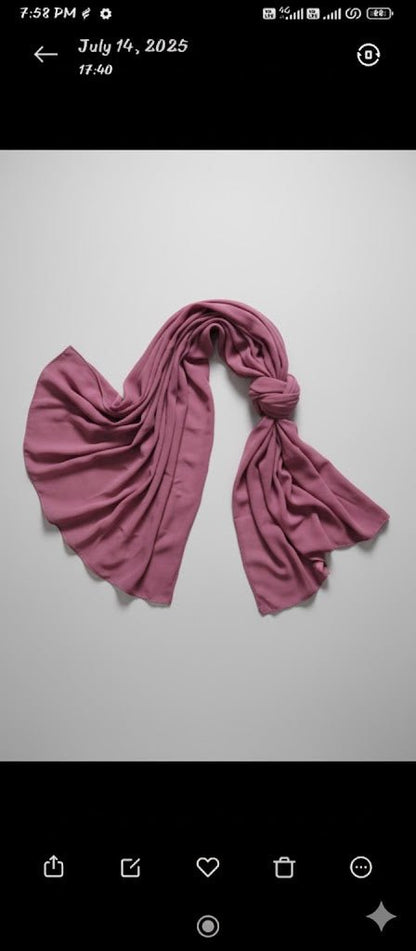 Marjeena Dusty Rose Premium Jersey Hijab - Marjeena collection