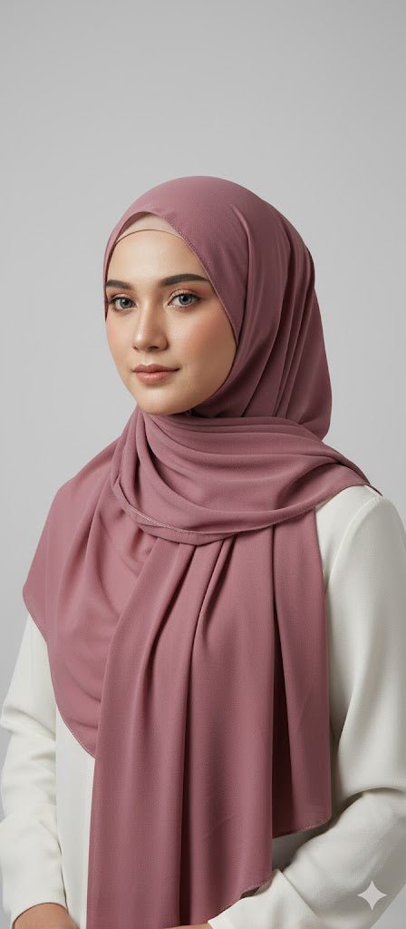 Marjeena Dusty Rose Premium Jersey Hijab - Marjeena collection