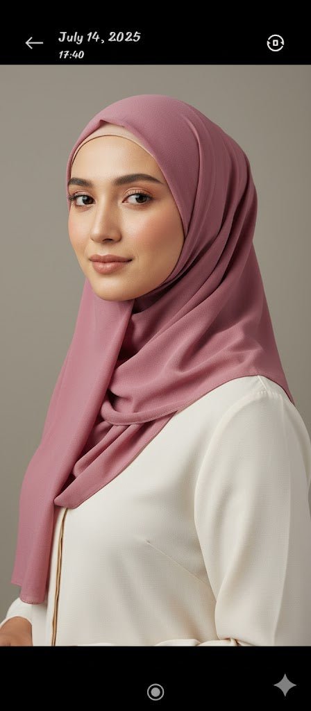 Marjeena Dusty Rose Premium Jersey Hijab - Marjeena collection