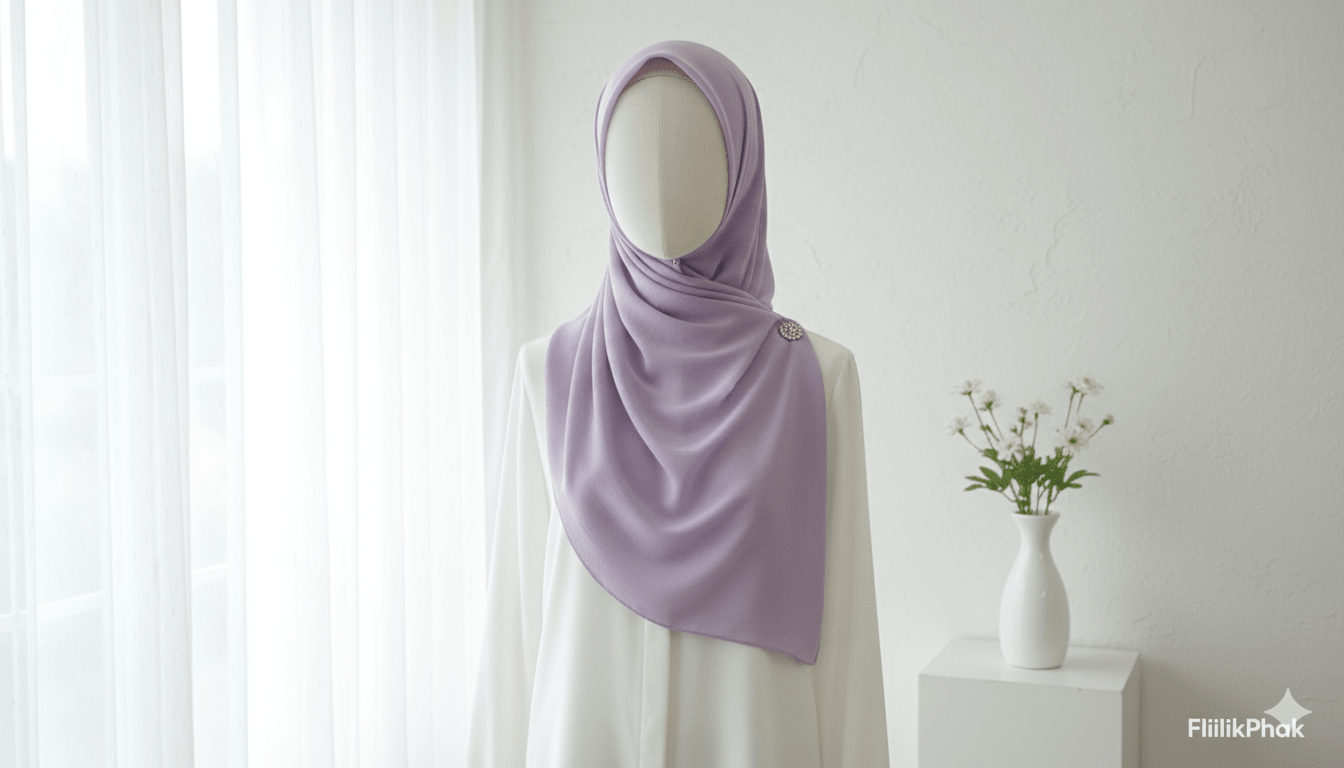 Marjeena Lavender Premium Jersey Hijab - Marjeena collection