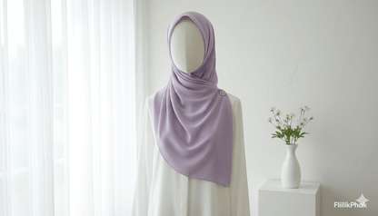 Marjeena Lavender Premium Jersey Hijab - Marjeena collection