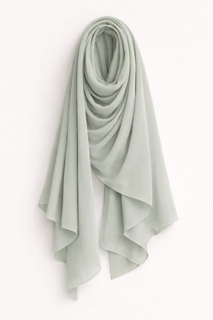 Marjeena Light Grey Premium Jersey Hijab - Marjeena collection