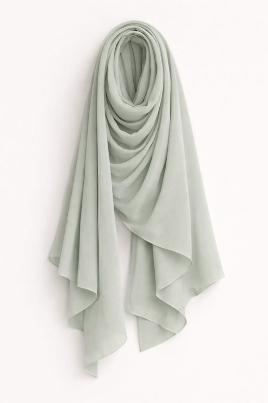 Marjeena Light Grey Premium Jersey Hijab - Marjeena collection