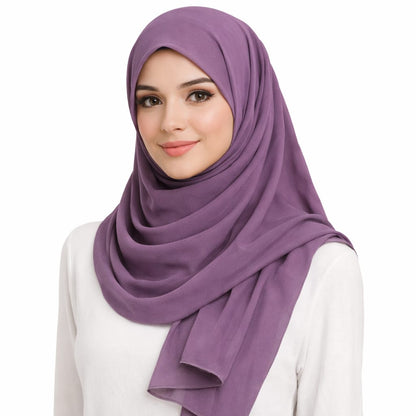 Marjeena Lilac Premium Jersey Hijab - Marjeena collection