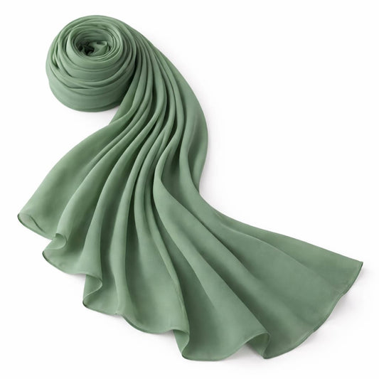 Marjeena Olive Green Premium Jersey Hijab - Marjeena collection