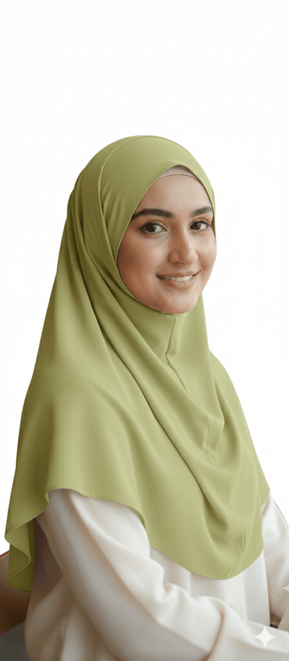 Marjeena Pistachio Premium Jersey Hijab - Marjeena collection