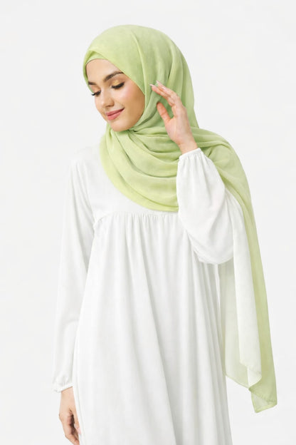 Marjeena Pistachio Premium Jersey Hijab - Marjeena collection