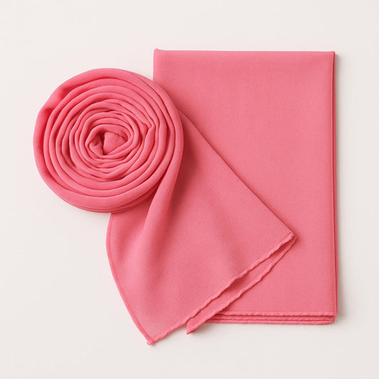 Marjeena Soft Premium Peach Hijab Scarf – Georgette Hijab for Women - Marjeena collection