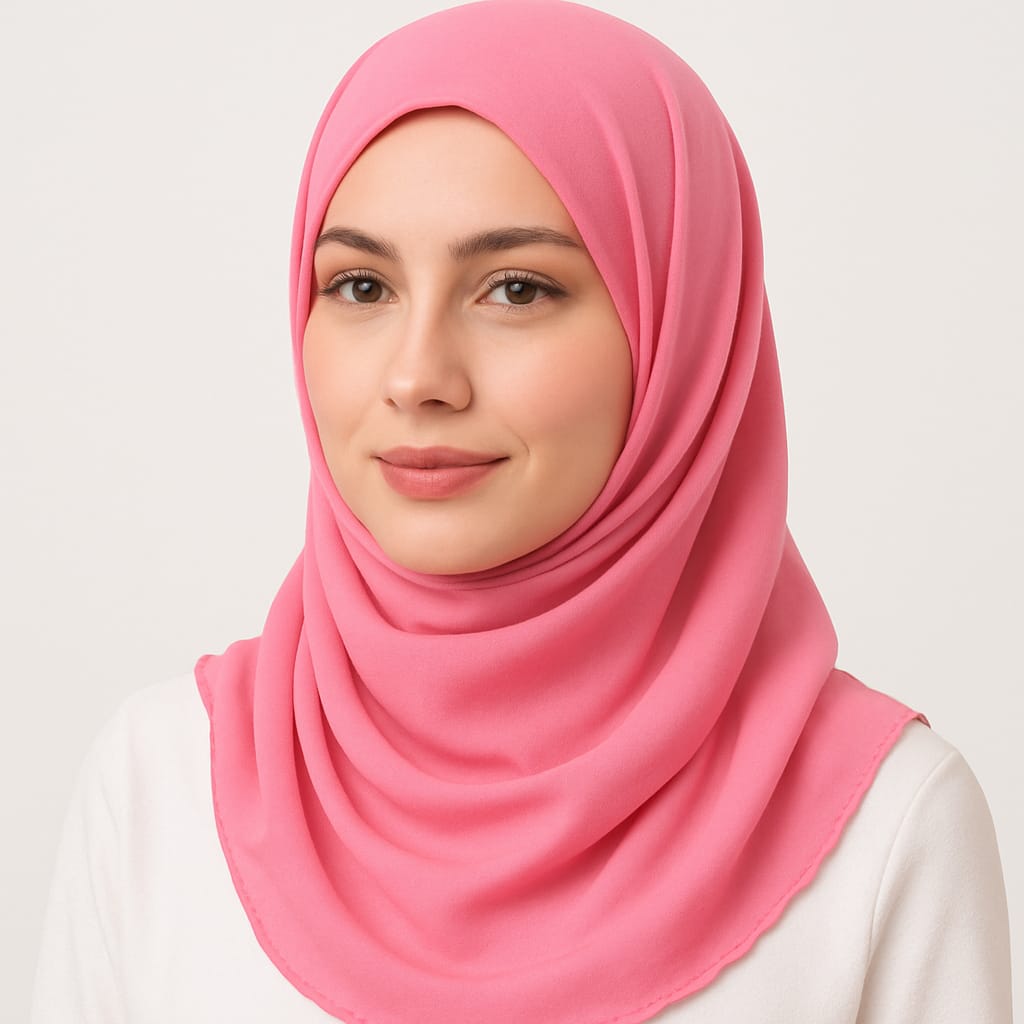 Marjeena Soft Premium Peach Hijab Scarf – Georgette Hijab for Women - Marjeena collection