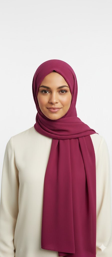 Marjeena Vintage Wine Premium Jersey Hijab - Marjeena collection